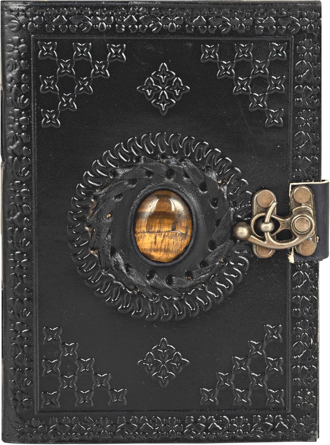 Tuzech Leather - Handmade 7x5 Leather Journal – Vintage Travel Writing Diary: Ocean Blue