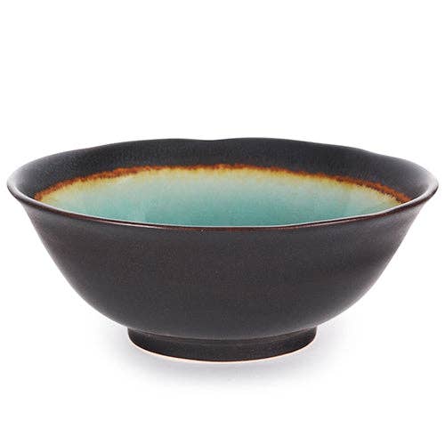 Urban Tokyo - Midori Kanyu 8.5"Dia x 3.5"H Porcelain Large Ramen Bowl