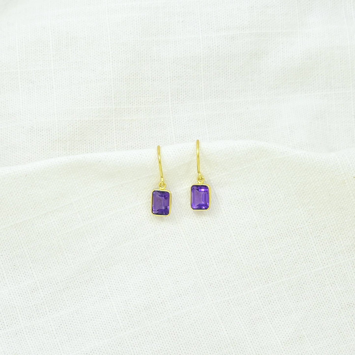 Schmuckoo Berlin - Celeste Earring Gold Silver 925 - Purple Amethyst