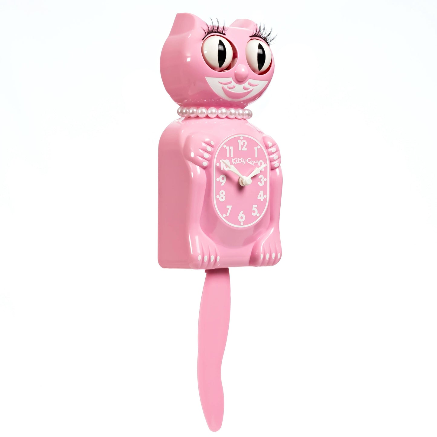 Kit-Cat Klock - Pink Satin Miss Kitty-Cat Klock (Smaller Size)