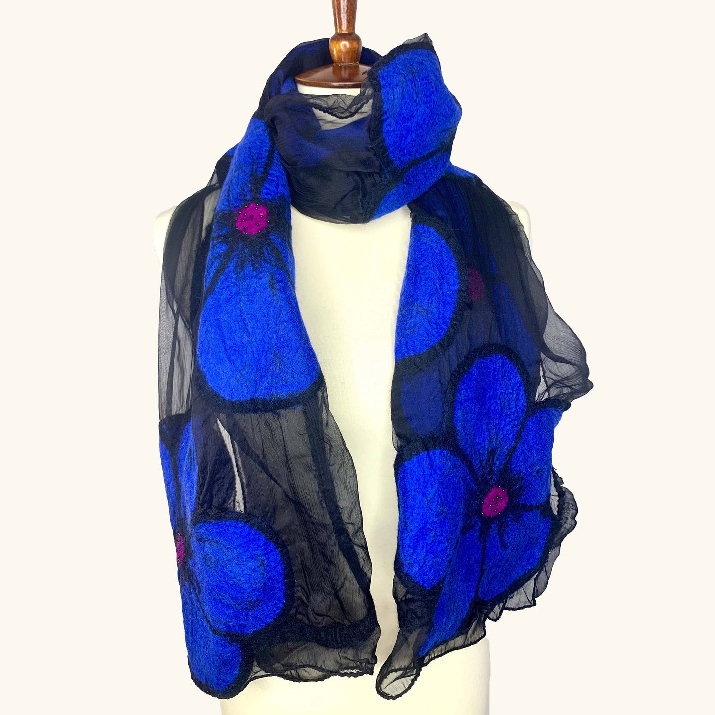 Midnight Flower Scarf