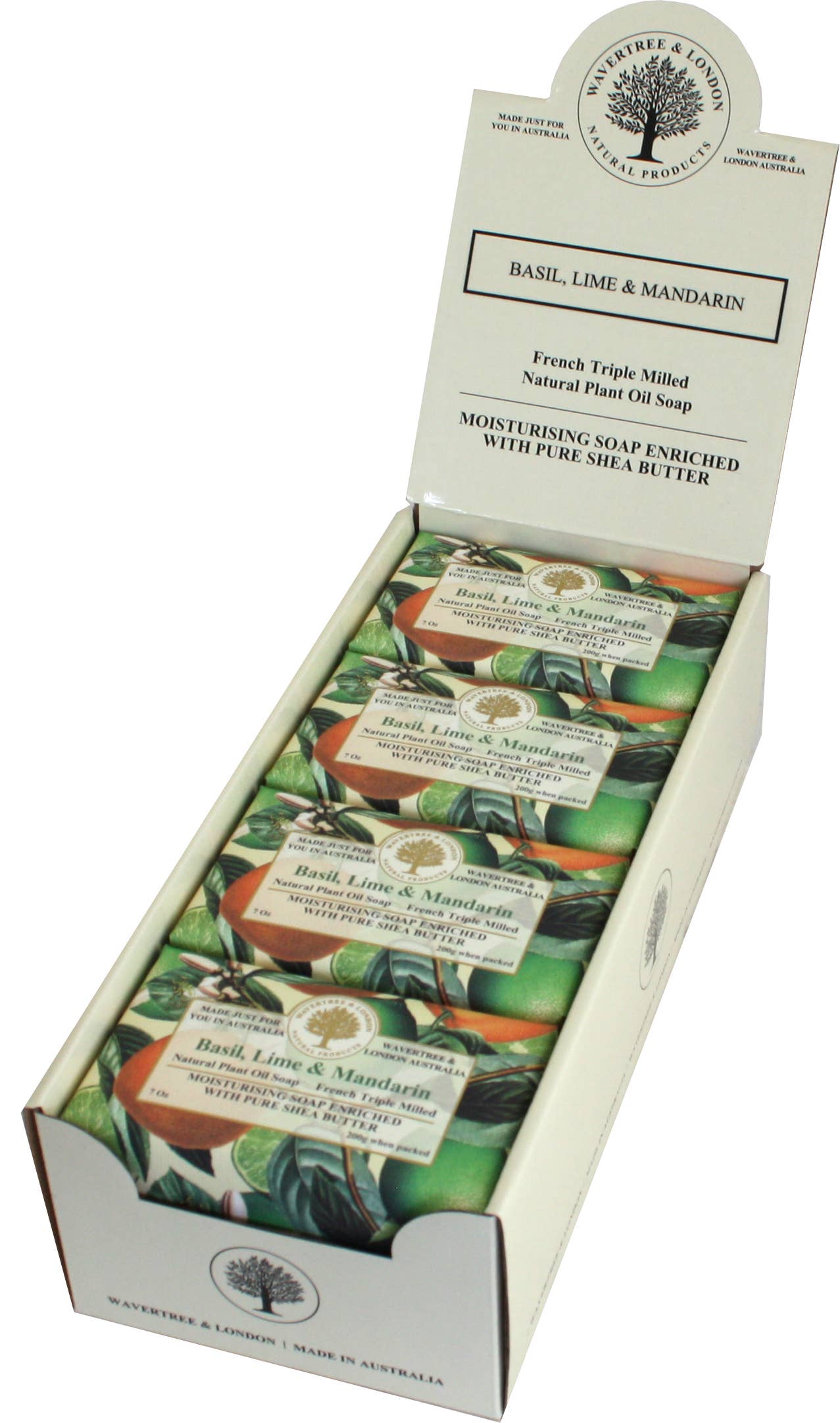 Wavertree & London - Wavertree Basil, Lime & Mandarin Luxury Soap Bars