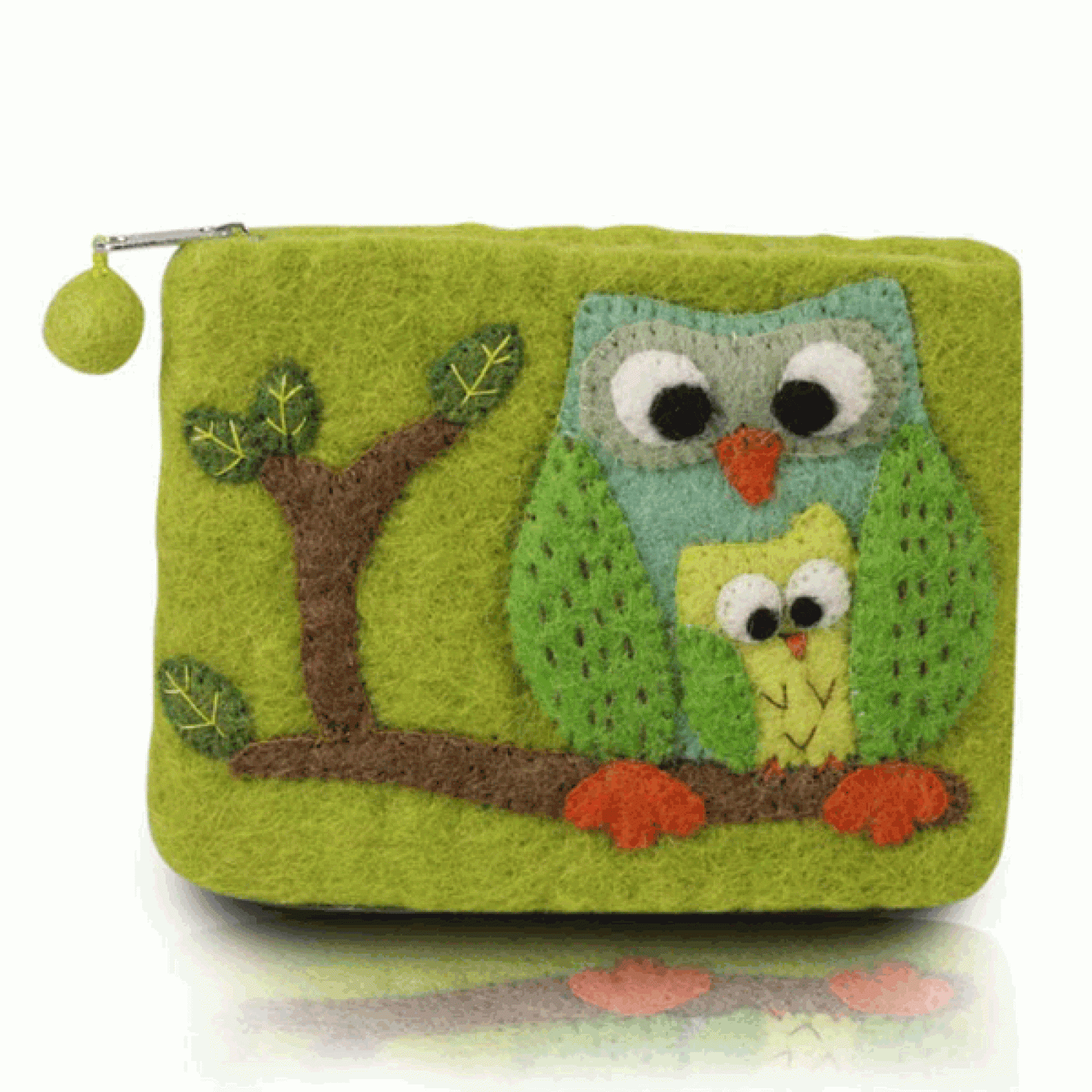 BNB Crafts Inc. - Owl on the Tree Theme Coin Purses: Orange