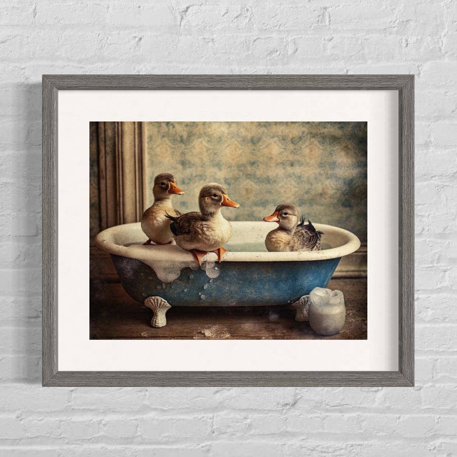 Salty Alyce - Ducks in the Bathtub Wall Decor AXS14