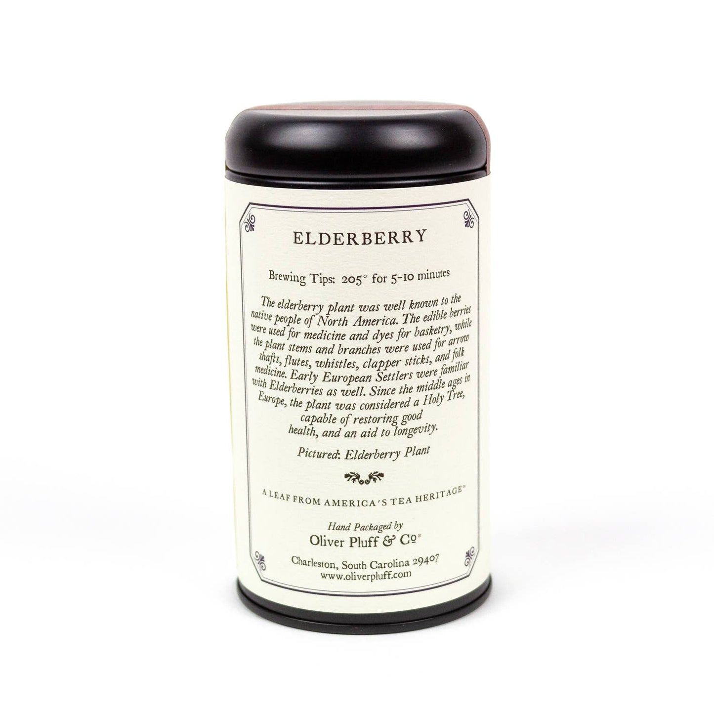 Oliver Pluff & Company - Elderberry - 20 Teabags in Signature Tea Tin