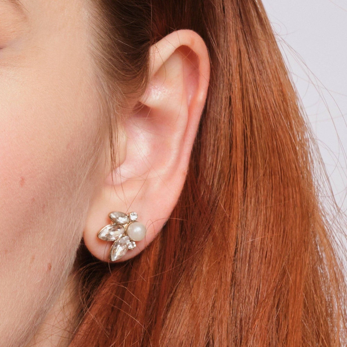 Lovett & Co - Leaf & Pearl Earring