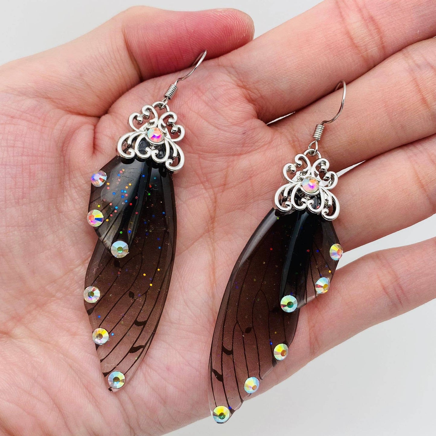 Mio Queena - Handmade Fairy Wings Earrings Insect Butterfly Wing: G