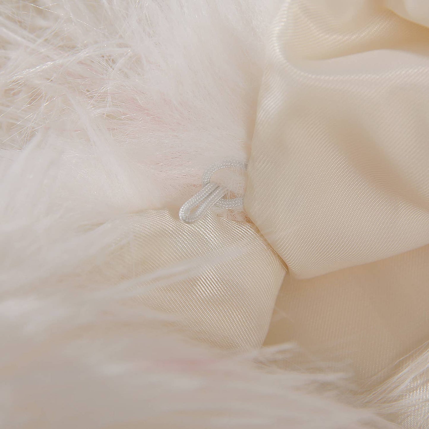 PEACH ACCESSORIES - Polka-Dot Shaggy Cape Coat CE102: Pink Mix