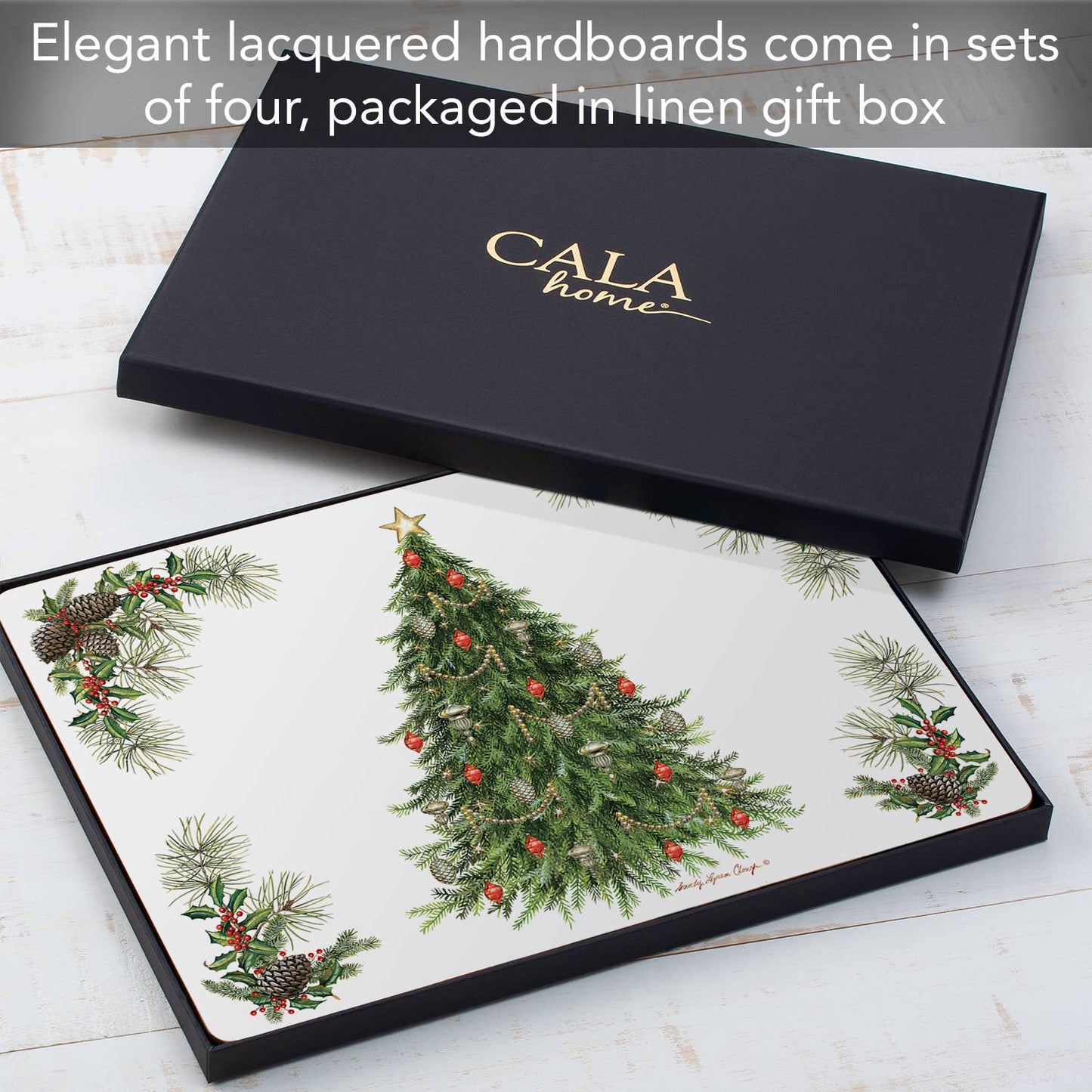 CounterArt/Highland Home/Thirstystone/CoasterStone - Cala Home "O' Christmas Tree" Decorative Hardboard Placemat