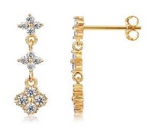 AJS Design Studio - Small Triple Drop Earrings