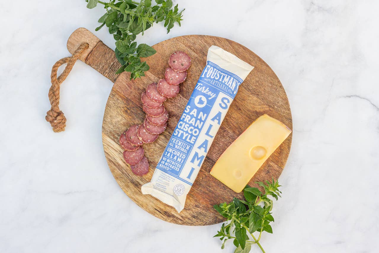 Foustman's Salami - TURKEY SAN FRANCISCO STYLE | FOUSTMAN'S UNCURED SALAMI