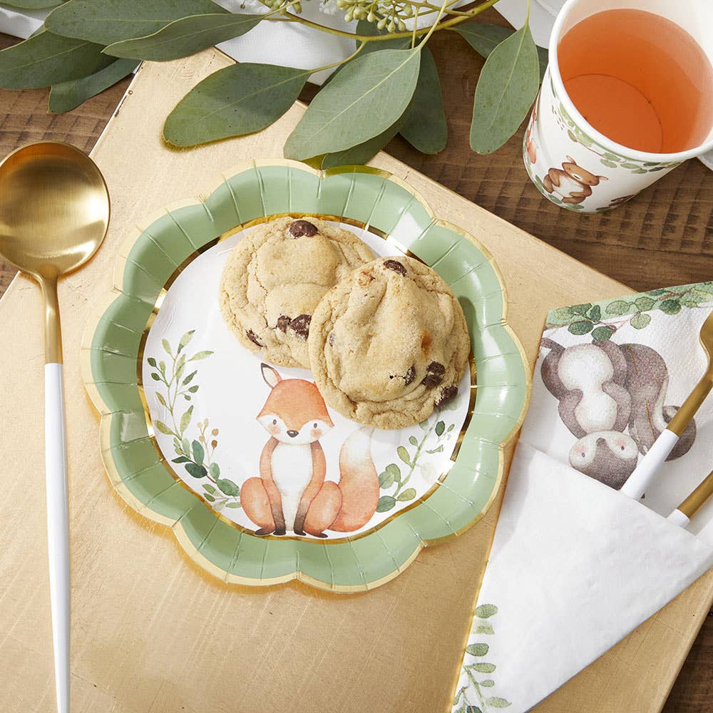 Kate Aspen - Woodland Baby 7 in. Premium Paper Plates (Set of 16)