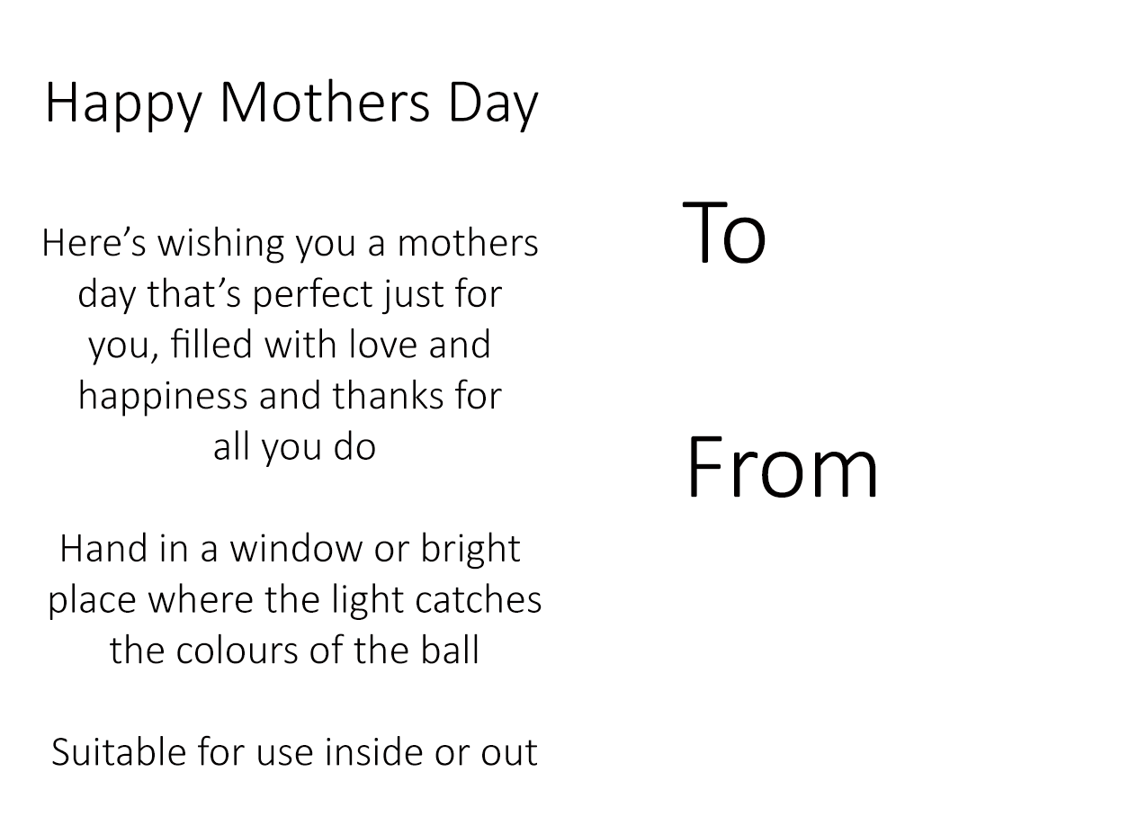 Sienna Glass - 10cm Spirit Ball - Pastel Blue - Mother's Day Gift