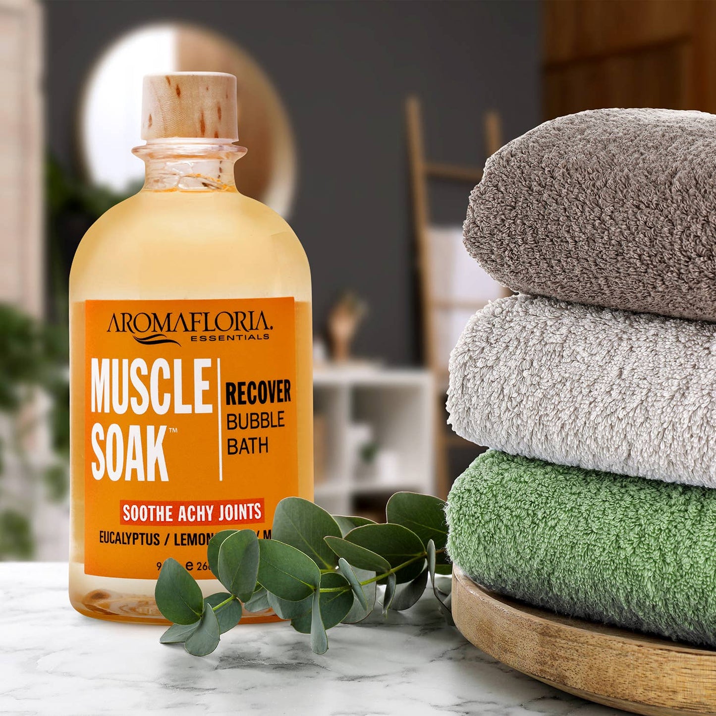 Aromafloria Essentials - Muscle Soak Recover Bubble Bath