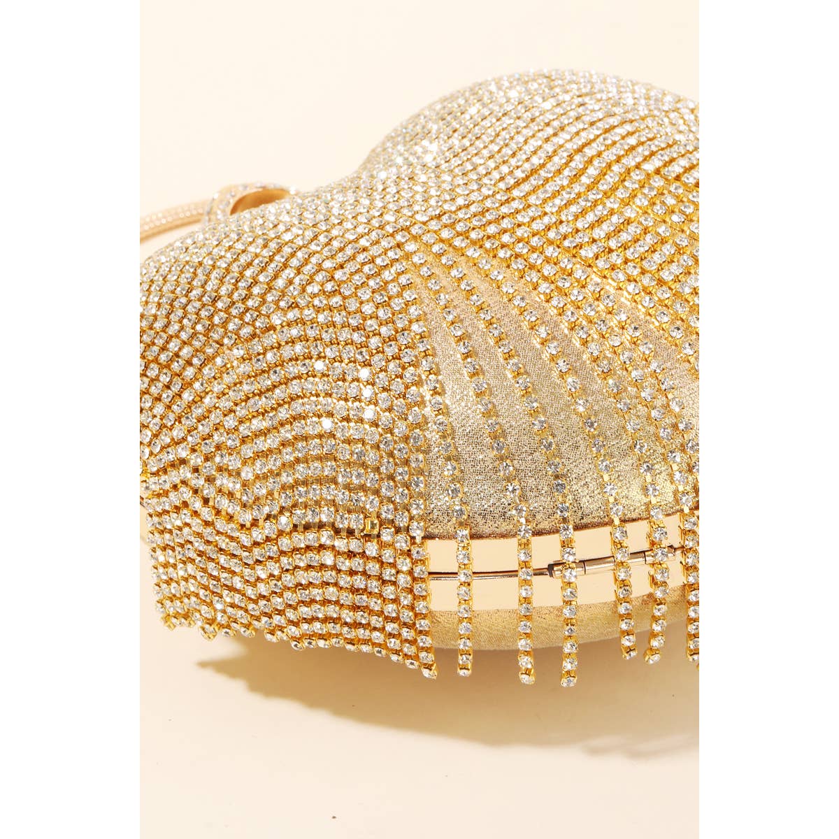 Anarchy Street - Rhinestone Fringe Heart Bag: G