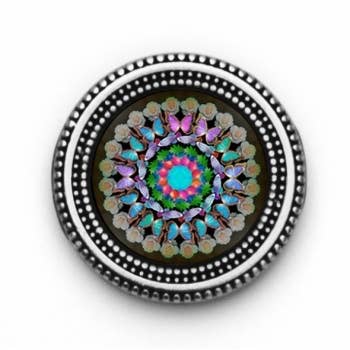 MagneButton - Multi Mandala Mandala Magnet Button Pin Set