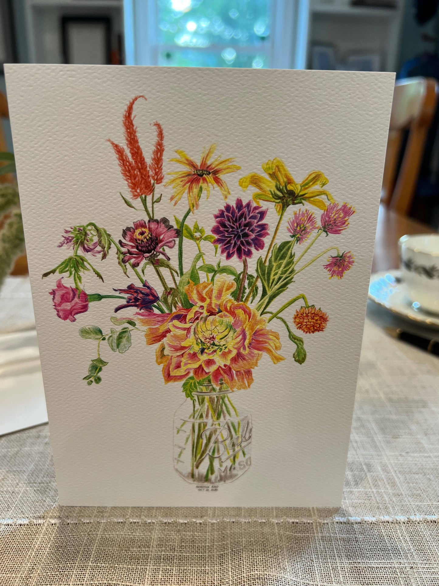 Vivid Cottage - Brightest Bouquet - card