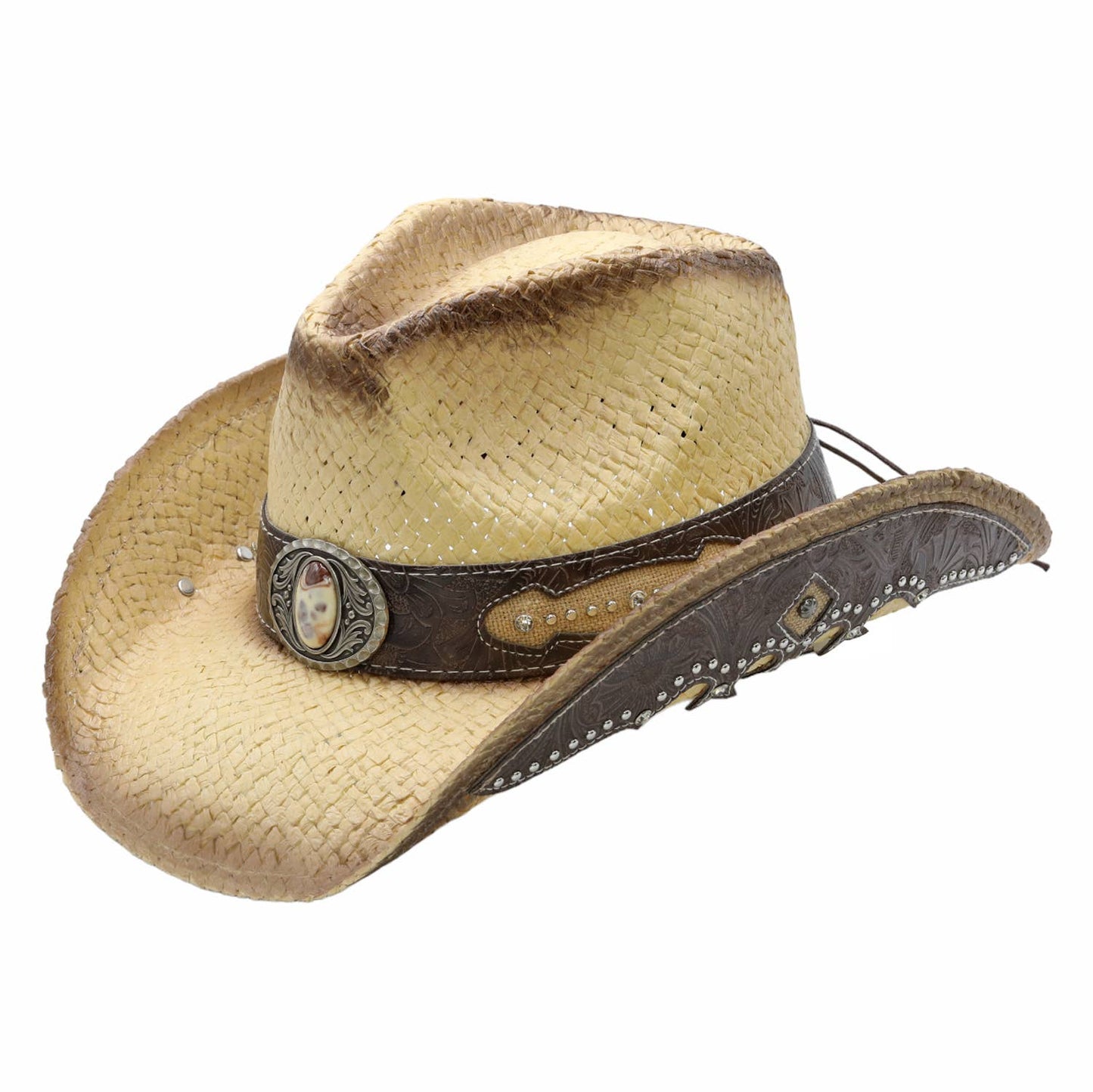 Peter Grimm - Hayden Toyo Straw Western Drifter Cowboy Hat