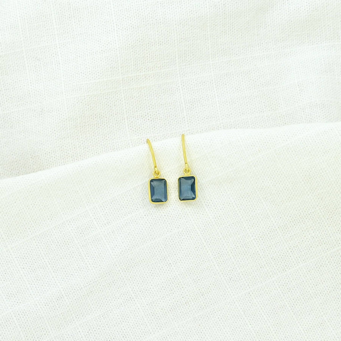 Schmuckoo Berlin - Celeste Earring Gold Silver 925 - Blue Iolite