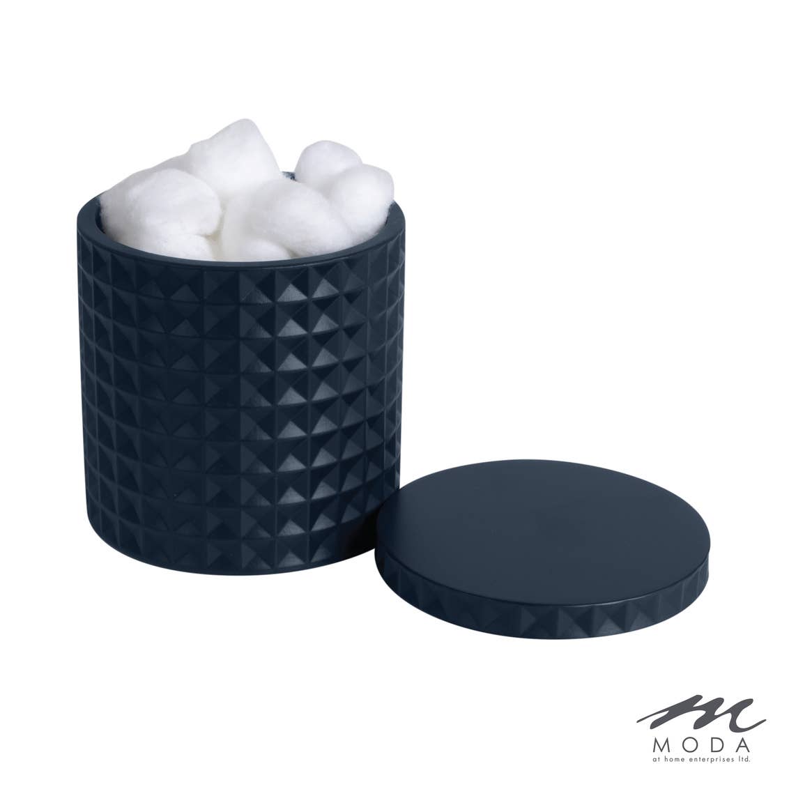 Moda at Home Enterprises, Ltd - Braemar Resin Cotton Jar: White