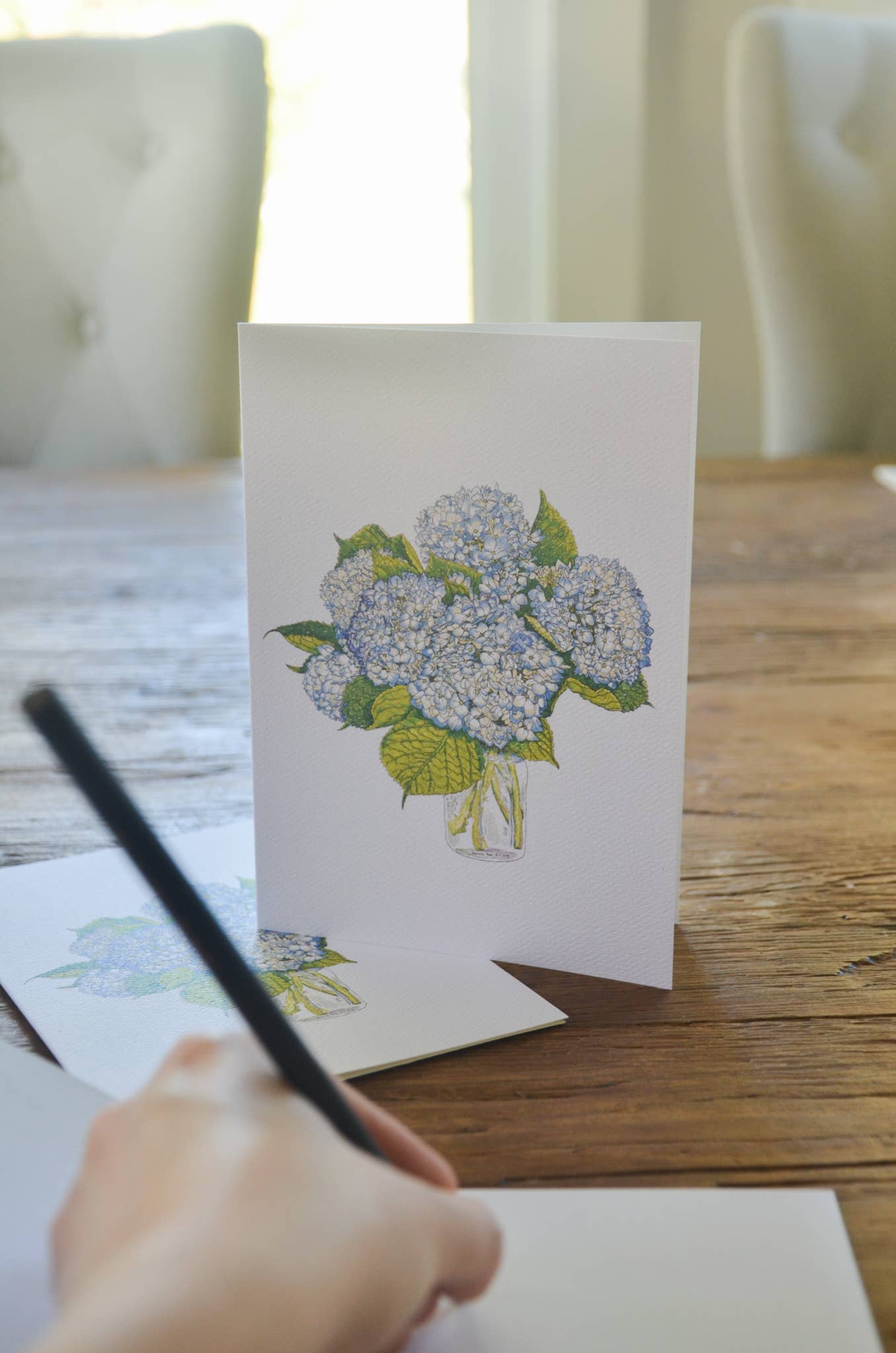 Vivid Cottage - Nantucket Blooms - card