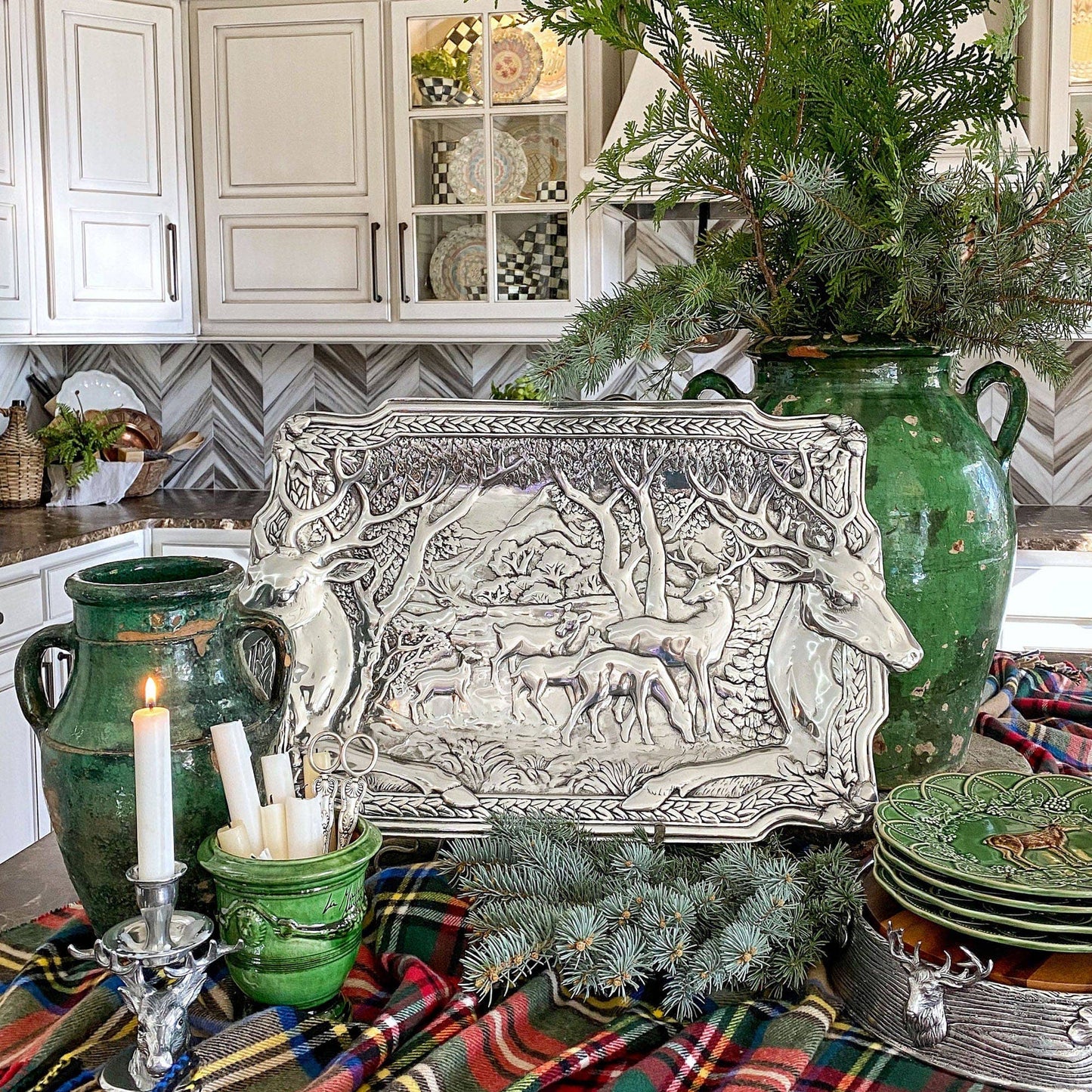 Arthur Court - Elk Herd Oblong Tray