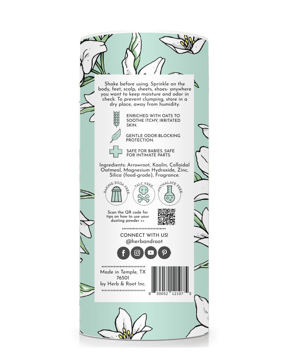 Herb & Root - Jasmine Dusting Powder- Oprah's Favorite Things