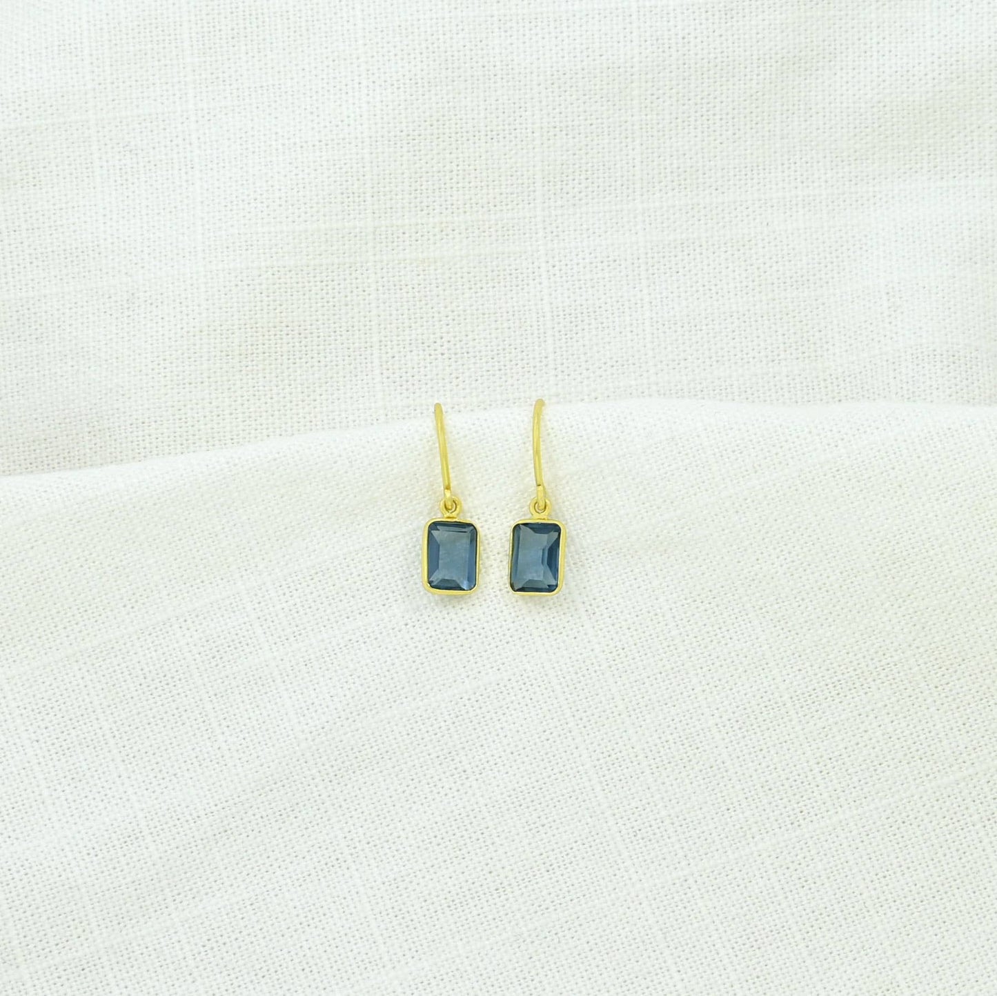 Schmuckoo Berlin - Celeste Earring Gold Silver 925 - Blue Iolite