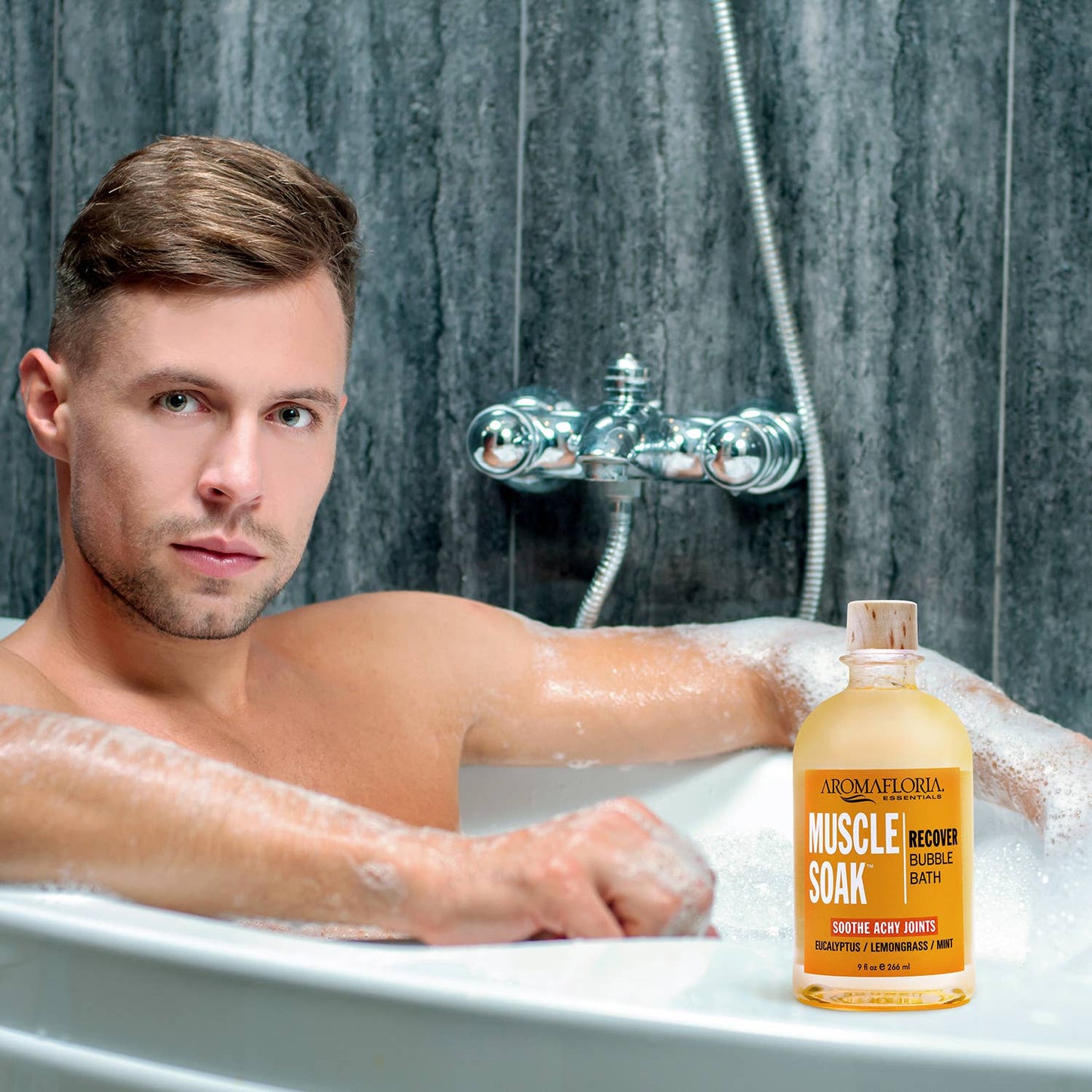 Aromafloria Essentials - Muscle Soak Recover Bubble Bath