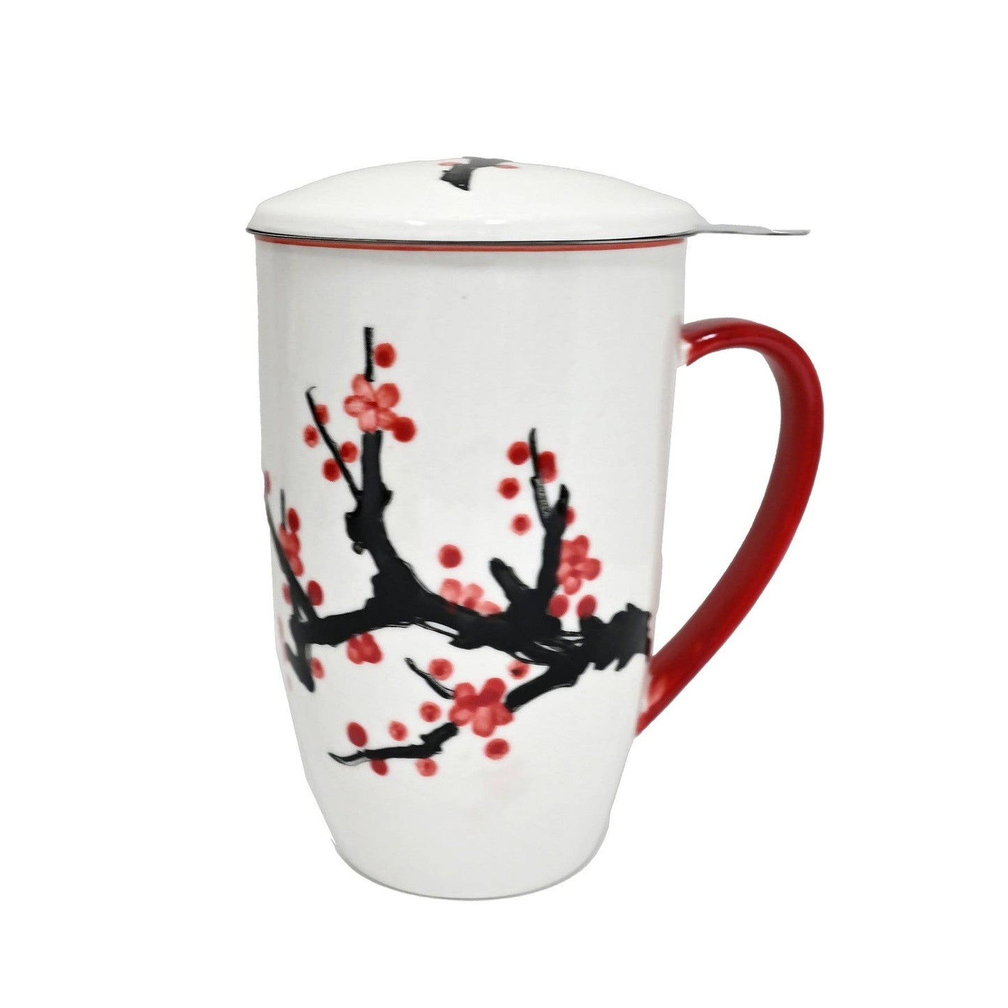 Urban Tokyo - Sakura Cherry Blossoms Design 15oz Tea Mugs with Lid and Infuser for Loose Leaf Tea (4/32) (Copy) (Copy)