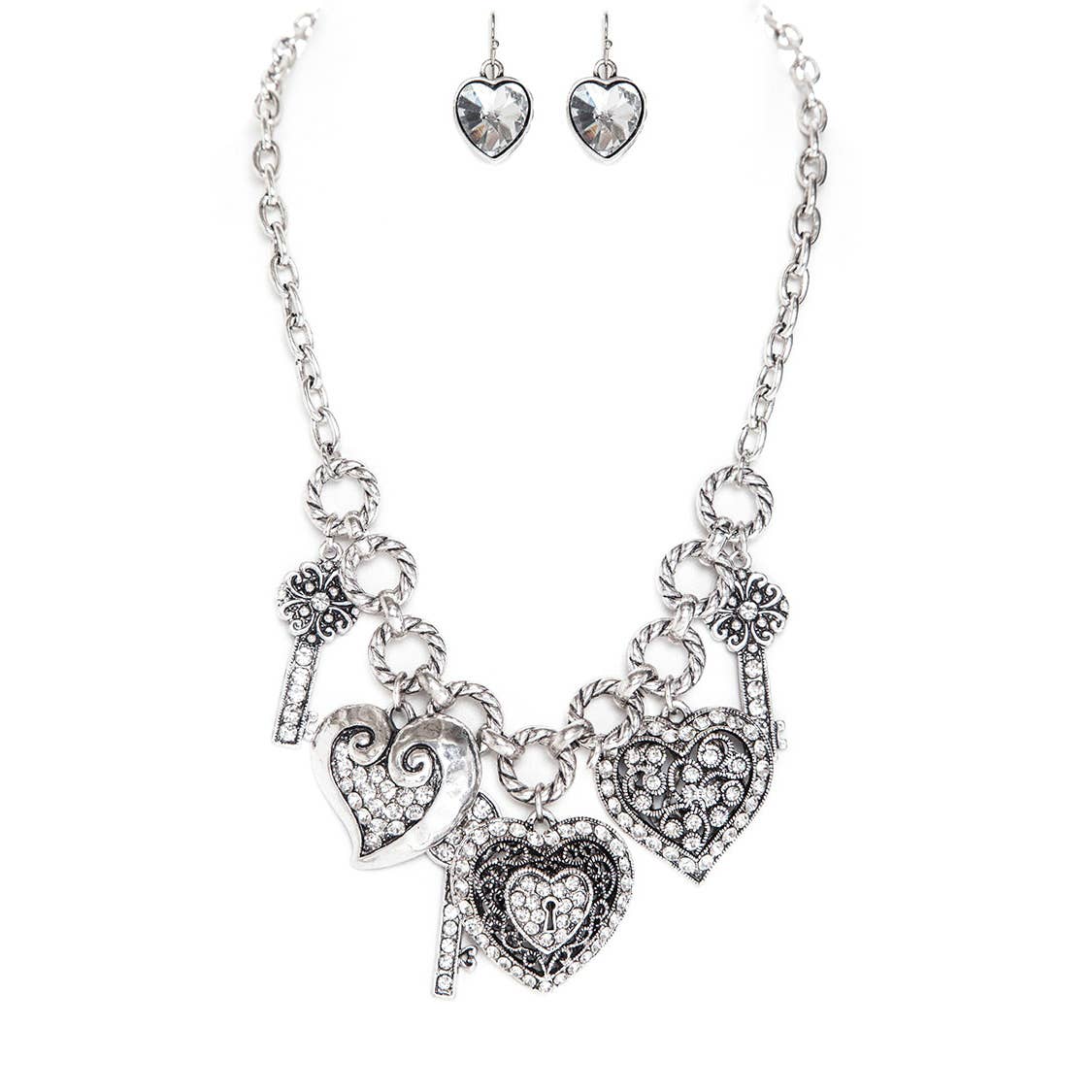 Artini Accessories - Mix Charms Metal Necklace Set