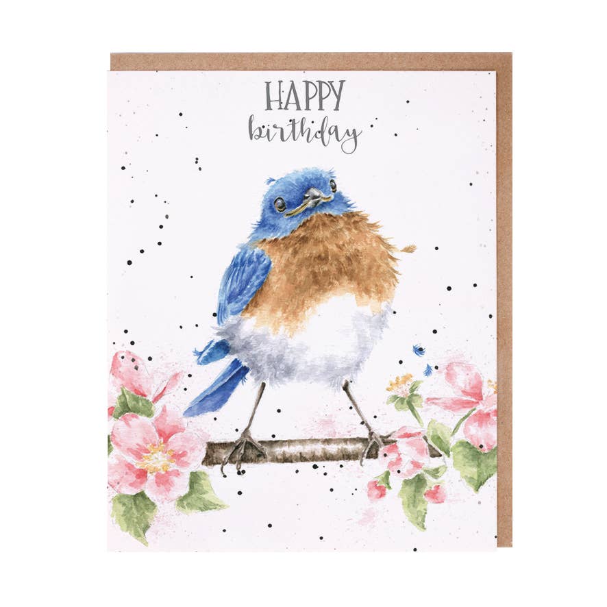 Wrendale Designs - The Bluebirds Song - Happy Birthday