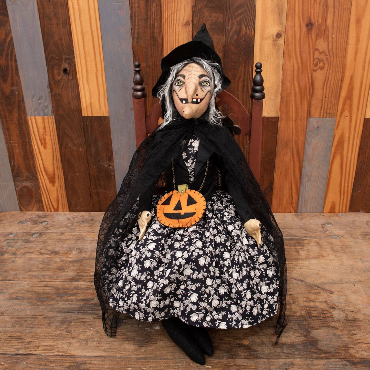 C&F Home - Hazel Witch Gathered Traditions Art Doll