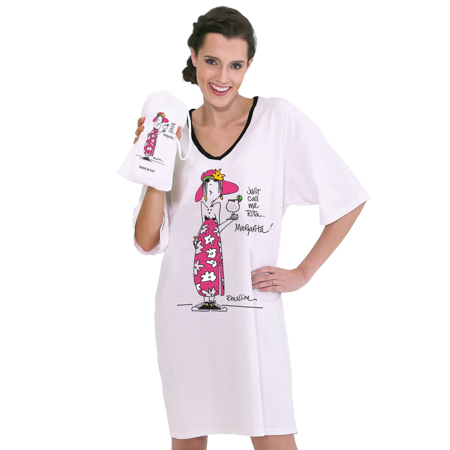 Emerson Street Clothing Co. - Just Call Me Rita, Margarita, Nightshirt in a Bag
