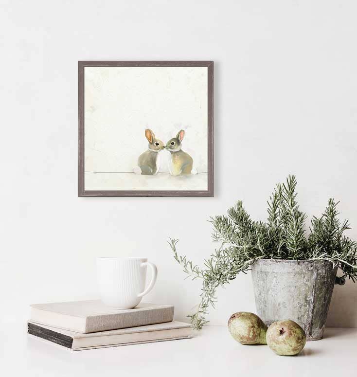 GreenBox Art - Baby Bunnies by Cathy Walters Mini Framed Canvas