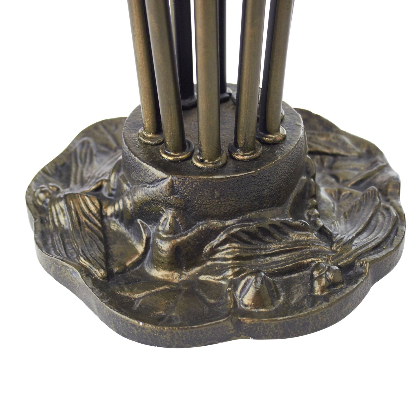River of Goods - 21"H Lily 10 Light Amber Shade Table Lamp