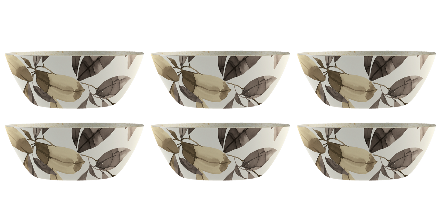 TarHong - Bali Leaves Bamboo Powder & Melamine Dinnerware Set: Salad Plate 8.5"