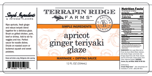 Terrapin Ridge Farms - Apricot Ginger Teriyaki Glaze