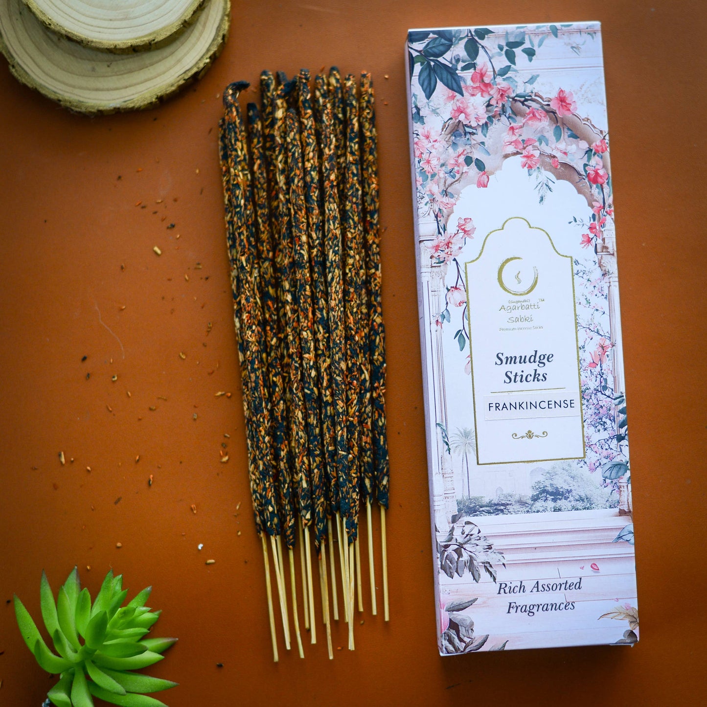 Auxilium Curations, LLC - Frankincense Smudge Incense Sticks 16 sticks