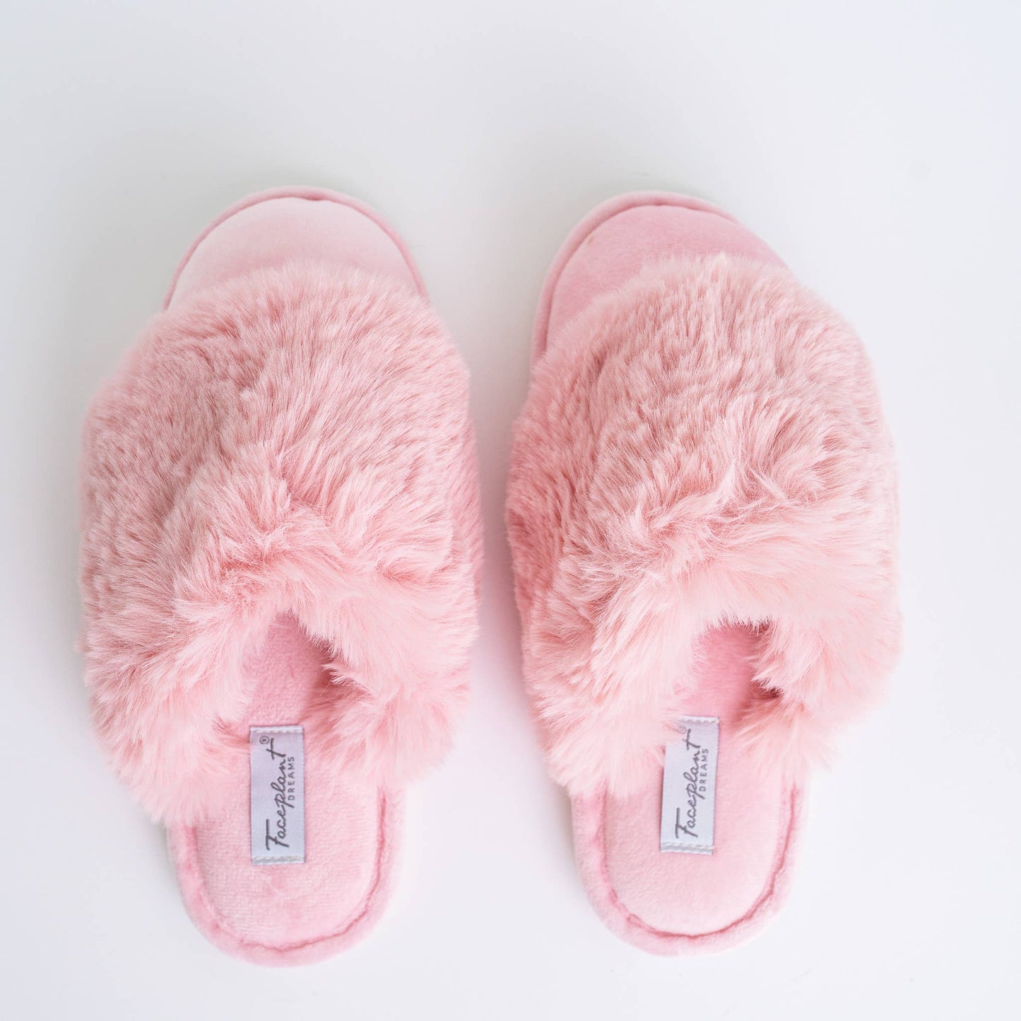 Faceplant Dreams - Faceplant Furry Slippers: Ivory / Medium