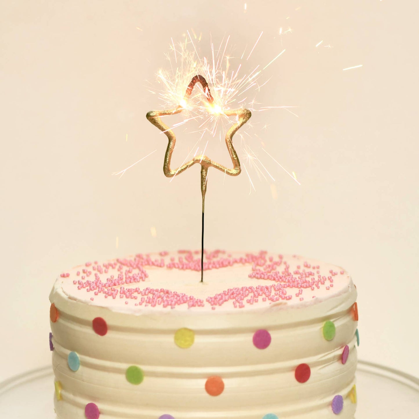 TOPS Malibu - Big 8" Gold Star Sparkler Wand - "Big Golden" - Asst Colors