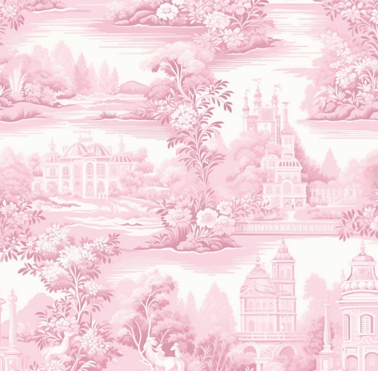 Altoonastore - Pink Toile Cocktail Napkin