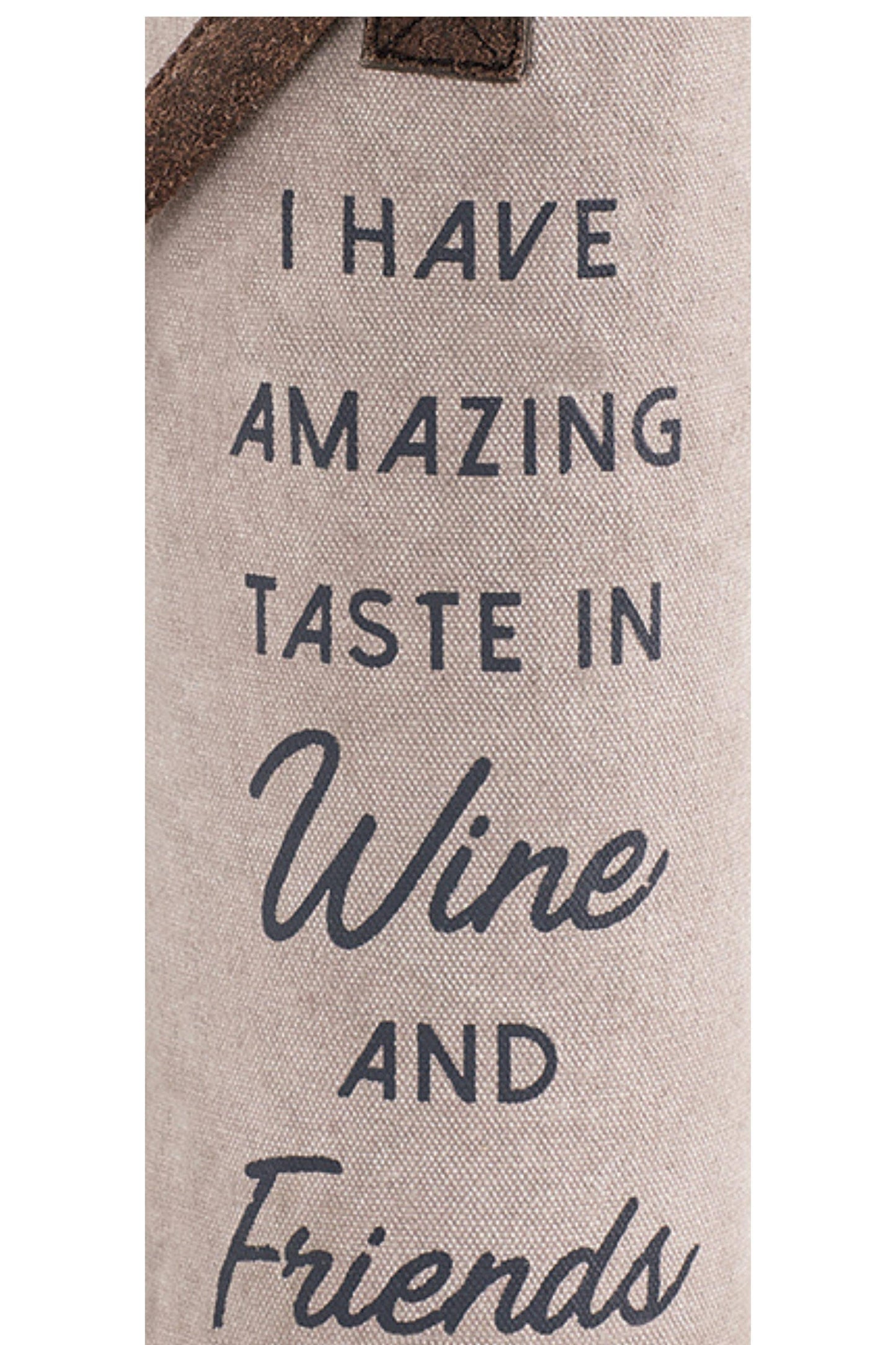 Mona B. - Amazing Up-Cycled Canvas and Leather Wine Tote Bag