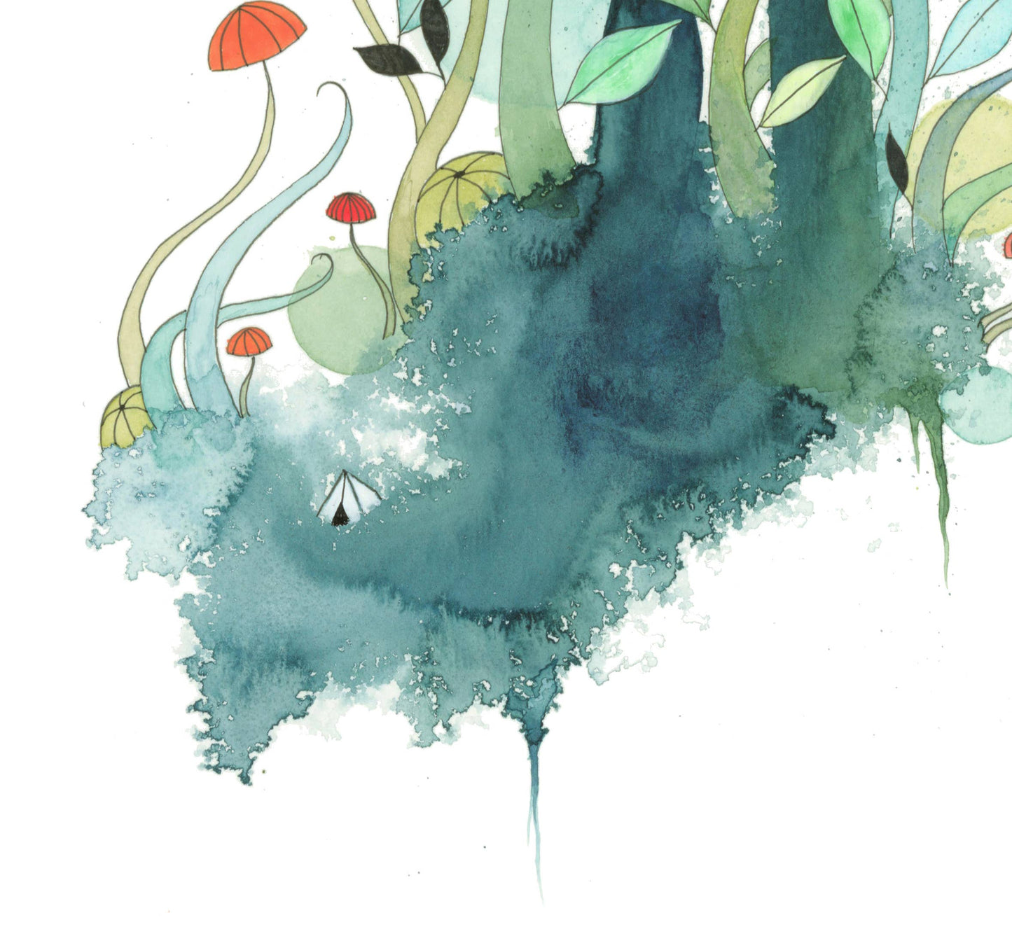 Melissa Moss Art - What A Long Strange Trip It's Been - Greeting Card