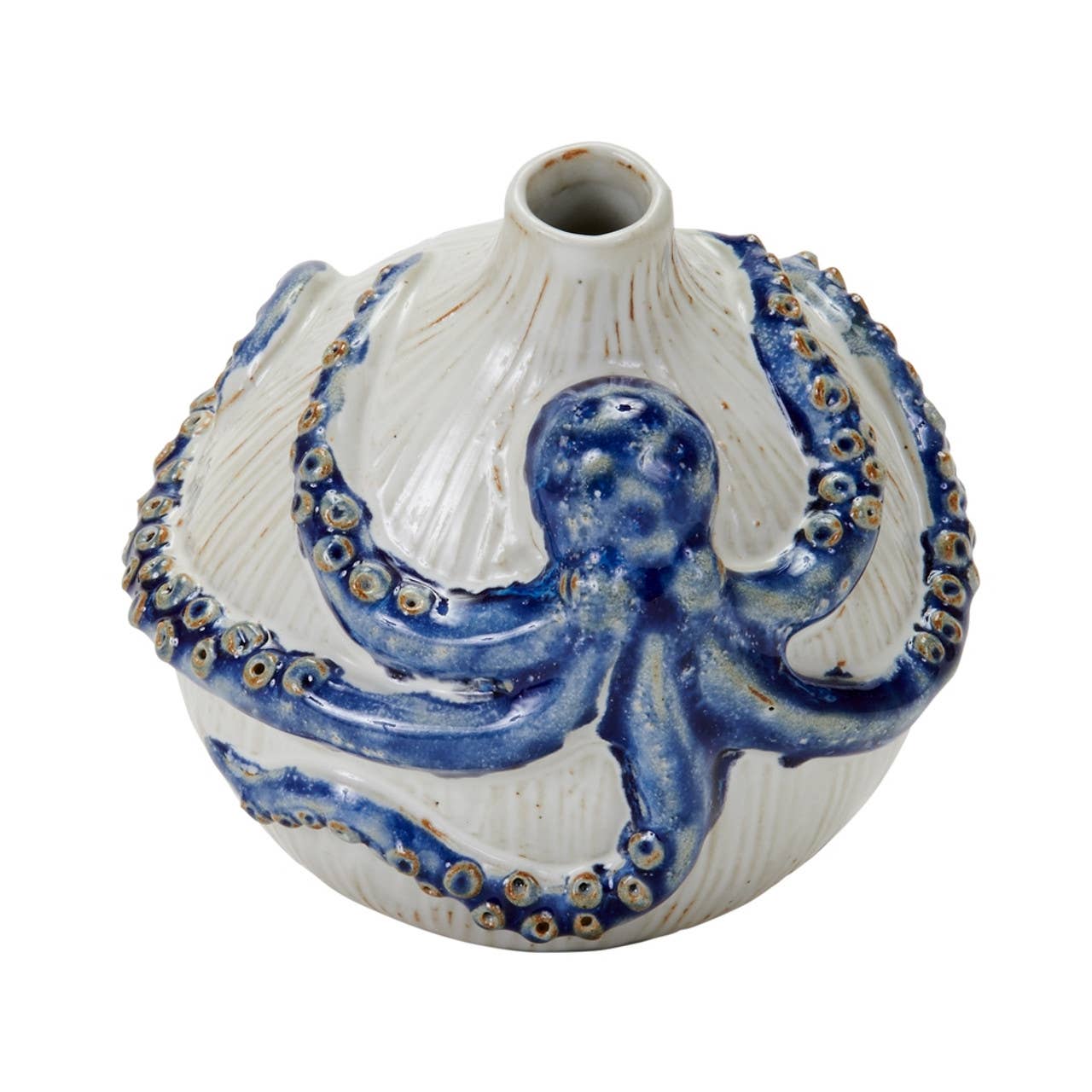 Continental Home - Blue & White Octopus Vase V107Sw