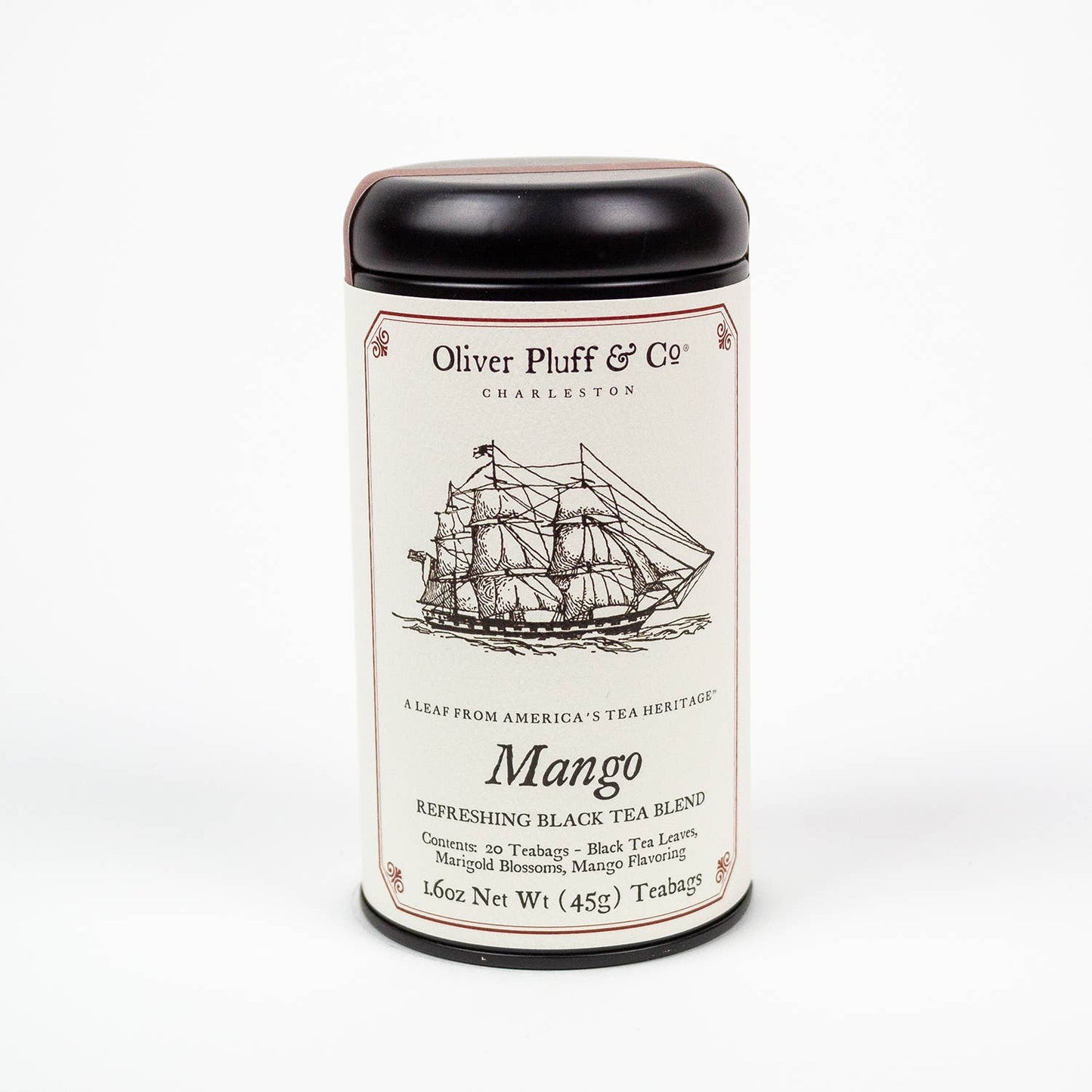 Oliver Pluff & Company - Mango - 20 Teabags in Signature Tea Tin