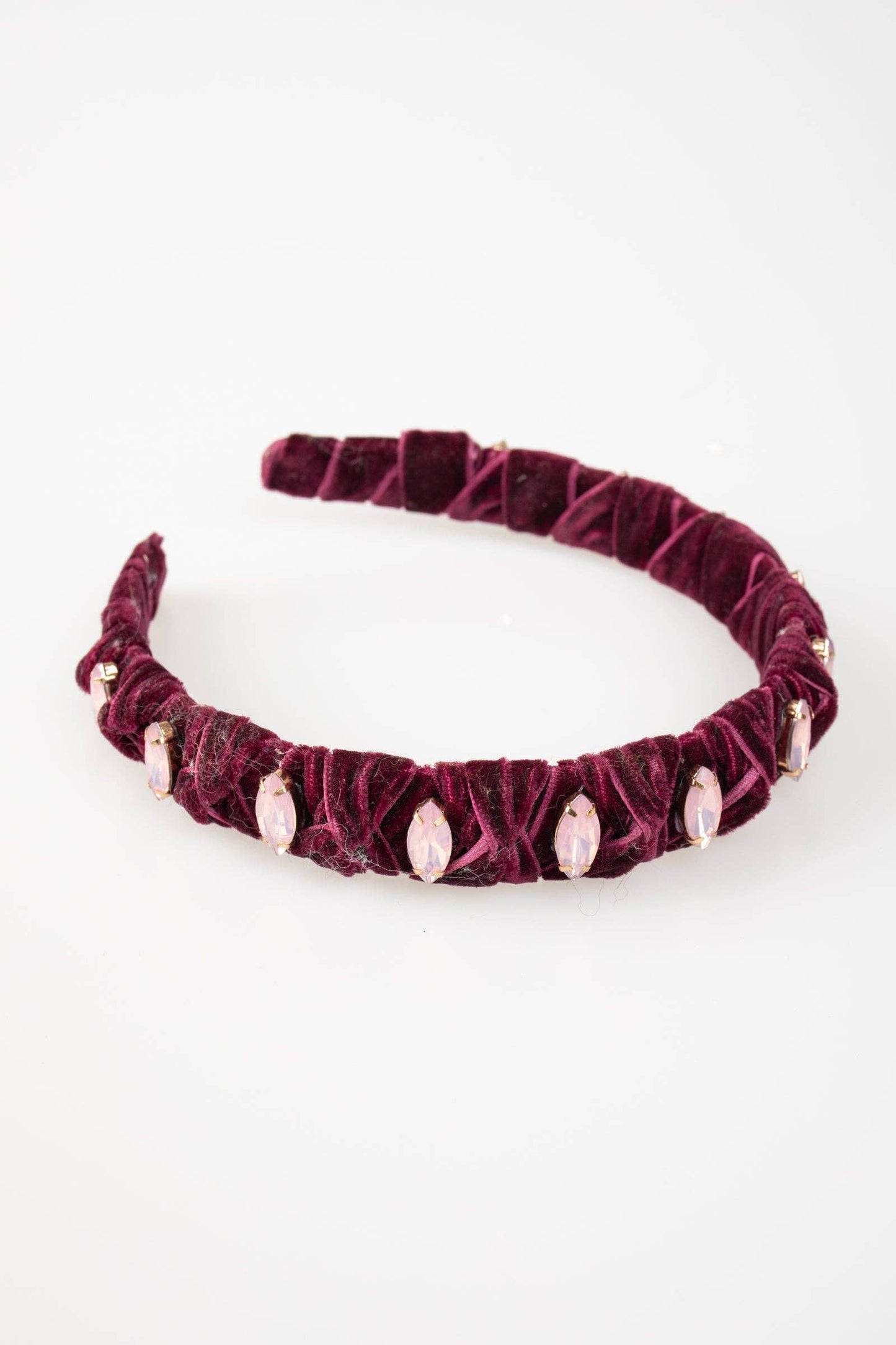 Violet & Brooks - Velvet Knotted Headband: Navy