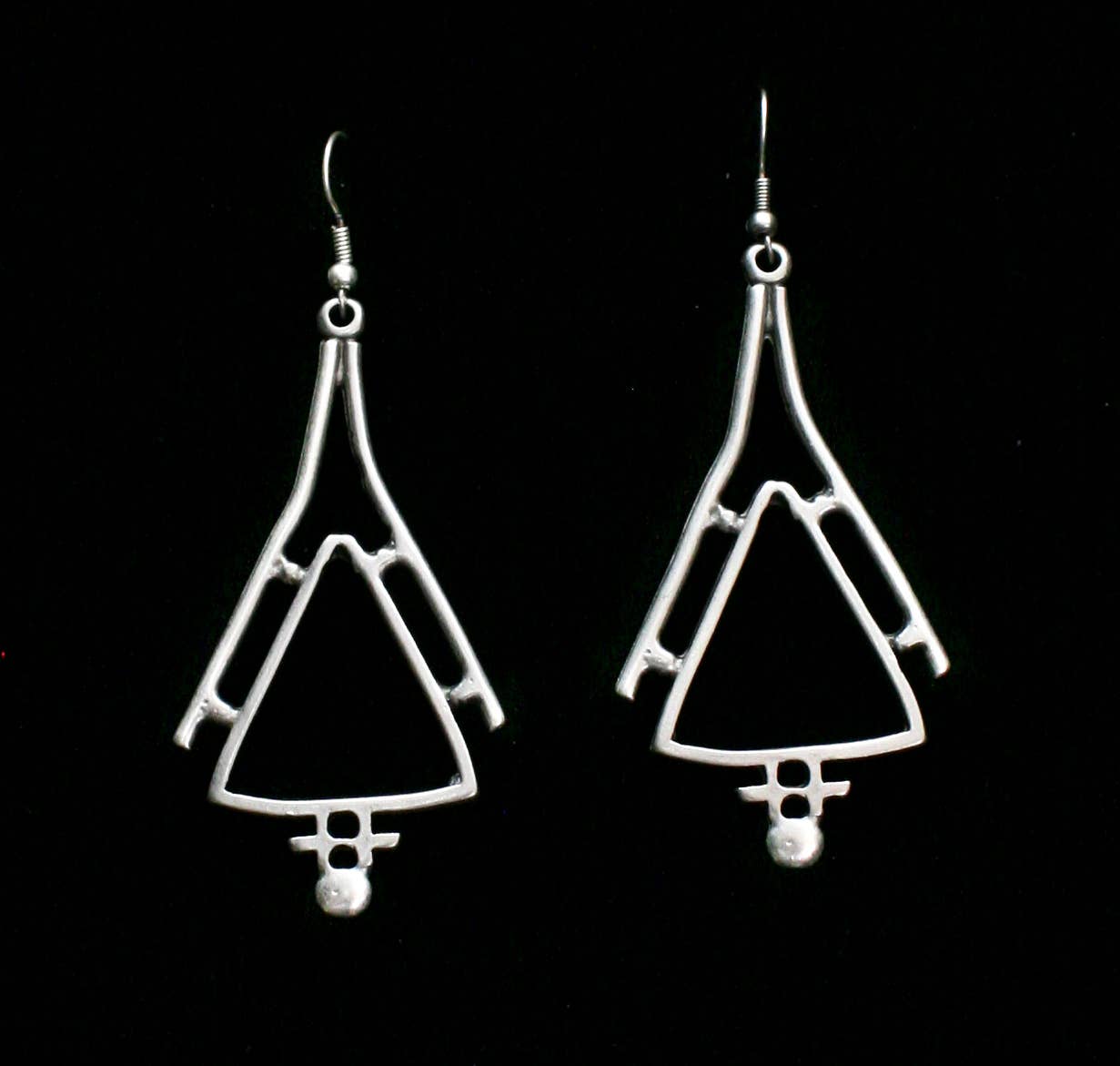Chanour - Handmade Pewter Earrings - KU116