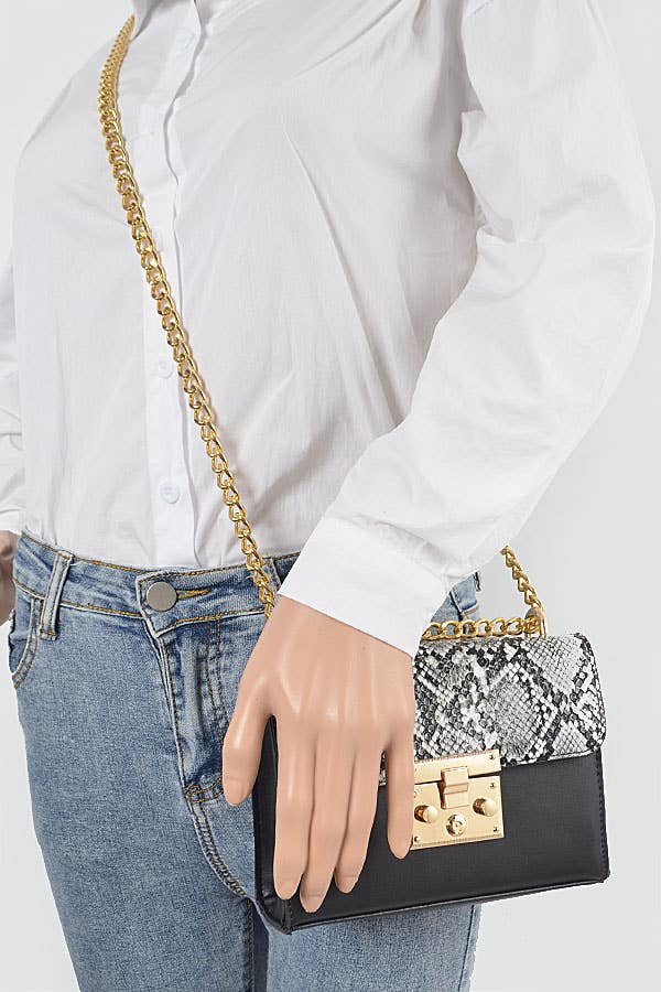Shop Neighbors - Too Glam Lady Clutch: BLACK