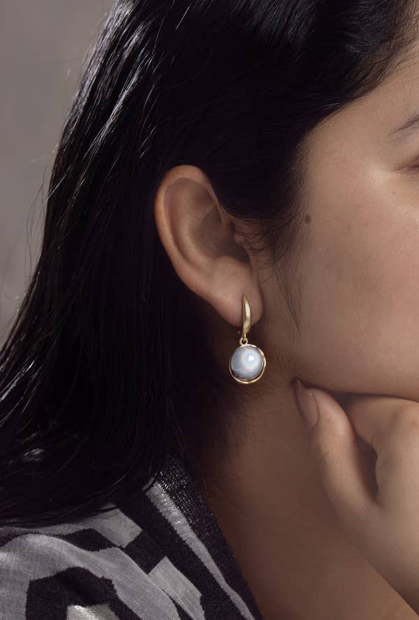 SAACHI - Colored Orb Dangle Earrings